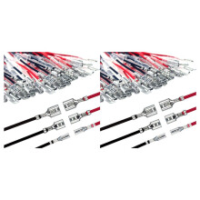 60PCS 2.8mm /4.8mm /6.3mm Female Speaker Wire Connectors with Insulation Sleeve Speaker Connector Quick Splice Kit