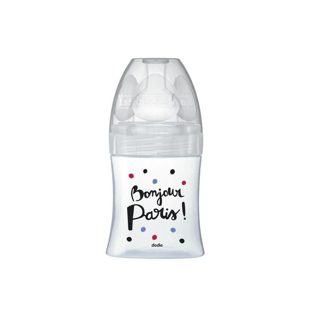 Sensation+ Anti-Colic Baby Bottle In Glass +0M Paris 150Ml Dodie