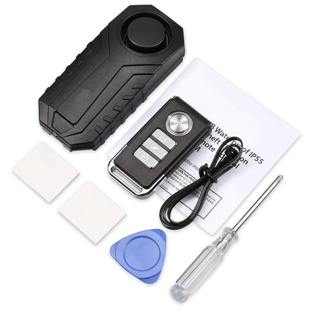 Bike Security System, Anti-Theft Vibration Alarm With Remote, Waterproof Design For Bicycles, E-Bikes, Motorcycles 9340258729614