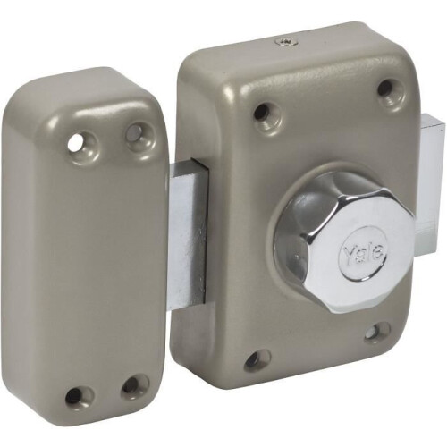 Yale Yale YV20BTS latch lock - Button without cylinder - Aluminum - Security level 6