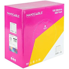 Cabo de rede CAT.7 - NANO CABLE - 100m - Laranja - LSZH SFTP PIMF - AWG23
