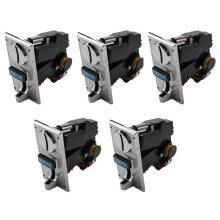 5X Coin Acceptor Various Coin-Operated Selector Slots, Compatible with Arcade Game Mechanics and Vending Machines