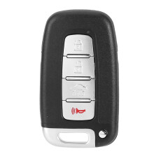 Sostituzione completa del guscio del telecomando per modelli Hyundai e Kia, alloggiamento del telecomando per auto a 4 pulsanti con pulsanti ad alta