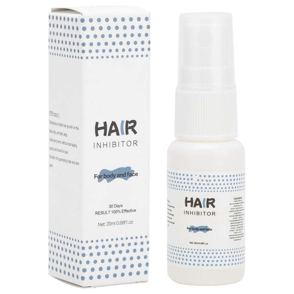 Elegant Hair Reduction Aid, Painless Non-Irritating Permanent Spray For Face And Body, Slows Regrowth With Natural Plant Extracts (20ml)