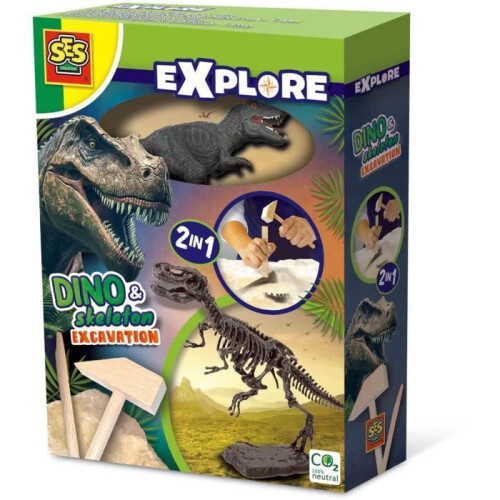 Dino and skeleton excavation 2 in 1 - T-rex