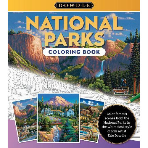 National Parks Coloring Book by Eric Dowdle Paperback Book
