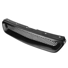 Grilă frontală Airflow Design Performance, grilă bara față ușor de instalat pentru Honda Civic modele 1996-1998, grilă frontală neagră din