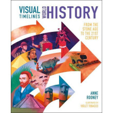 Visual Timelines World History by Anne Rooney Hardcover Book