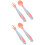 2Ensembles Couverts Bébé Silicone Rose Ustensiles Sécurisés 5