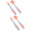 2Ensembles Couverts Bébé Silicone Rose Ustensiles Sécurisés 7