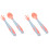 2Ensembles Couverts Bébé Silicone Rose Ustensiles Sécurisés 2