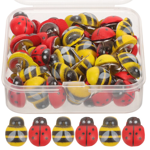 250Pièces Punaises Compactes Métal Bois Fixation Murale Colorée