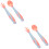 2Ensembles Couverts Bébé Silicone Rose Ustensiles Sécurisés 6
