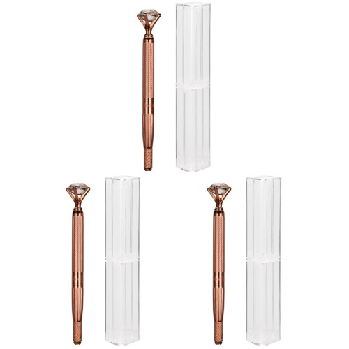 3Pièces Machine Sourcils Rose Gold Design Confortable Microblading 1