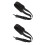 2Pièces Bandoulière Saxophone Cuir Noir Ajustable Usage Polyvalent 5