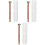 3Pièces Machine Sourcils Rose Gold Design Confortable Microblading 3