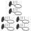 6Ensembles Rangement Mural Baseball Golf Support Noir 4