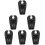 6Pièces Oreiller Gonflable Noir Support Tête Et Épaules 9