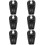6Pièces Oreiller Gonflable Noir Support Tête Et Épaules 7