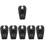 6Pièces Oreiller Gonflable Noir Support Tête Et Épaules 3