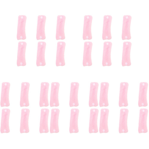 30Pièces Ensemble Bigoudis Rose En Corail Souple Dommage 1