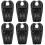 6Pièces Oreiller Gonflable Noir Support Tête Et Épaules 2