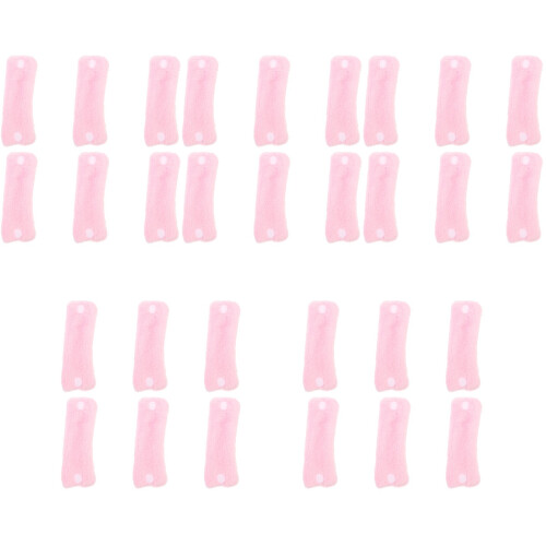 30Pièces Ensemble Bigoudis Rose En Corail Souple Dommage 2
