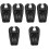 6Pièces Oreiller Gonflable Noir Support Tête Et Épaules 6
