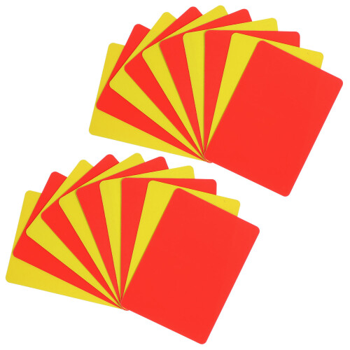 60Pièces Cartes Arbitre Compactes PVC Accessoire 2