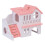 3Pièces Habitat Hamster Bois Rose Double- Ludiques Pets 1