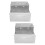 2Pièces Distributeur Couleur Argent 8