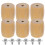 18Pcs Universal Pot Handle Replacement Wood Knobs Khaki Kitchen Grip 2