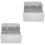 2Pièces Distributeur Couleur Argent 4
