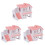 3Pièces Habitat Hamster Bois Rose Double- Ludiques Pets 2