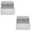 2Pièces Distributeur Couleur Argent 7