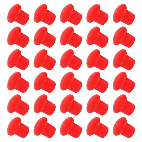 120Pièces Couvre-Armatures Rouge Haute Visibilité Durable