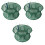 3Pièces Filet De Automatique Vert À Armature 3