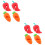 8Pièces -Couvercle Silicone Forme Carotte Piment Décor Cuisine 6