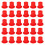 120Pièces Couvre-Armatures Rouge Haute Visibilité Durable 8