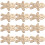 48Pièces Formes Bois À Broder Style Rustique Beige Pour Déco DIY 2