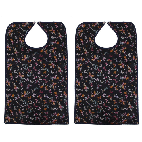 2Pièces Bavoirs Adultes Réutilisables Protection 1
