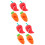 8Pièces -Couvercle Silicone Forme Carotte Piment Décor Cuisine 7