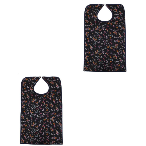 2Pièces Bavoirs Adultes Réutilisables Protection 2