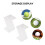 2Pièces Support Transparent Pour Baseball Golf Tennis 7
