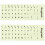 Stickers Clavier Portable Desktop Khaki Fluorescents Solides 6