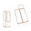 12 Pack Transparent Plastic Gift Box, Clear Plastic Favor Box, Rectangle Candy Box with Golden Borders 4