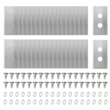 36Pcs Replacement Blades with Washers Screws for Luba & Yuka All Series, Replacement Robotic Lawnmower Blades