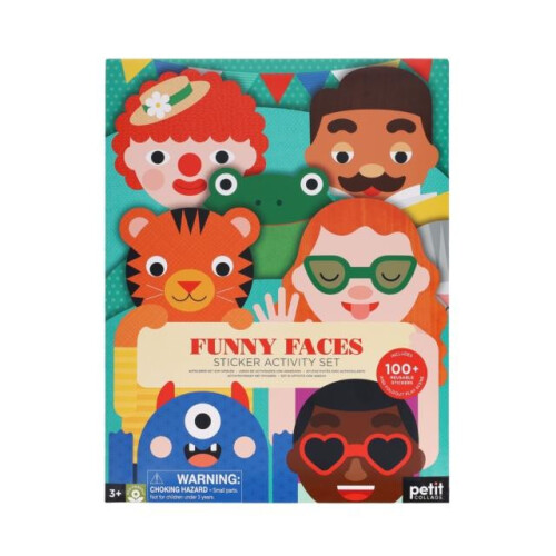 Sticker Activity Set Funny Faces by Petit Collage Other Book