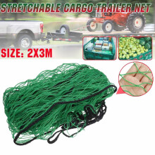 2X3Meter Heavy Duty Stretchable Cargo Trailer Net Rear Cargo Trunk Storage Organizer Luggage Net Holder Auto Accessory