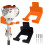 Wall Mounted Garden Tool Organizer Power Tool Hanger for Garage Storage for Weed Whackers, Grass Trimmer, Hedge Tools A 8